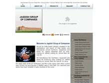 Tablet Screenshot of jagdishgroup.com